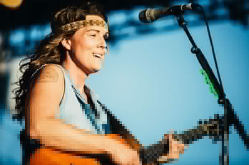 Brandi Carlie performing with guitar Brandi Carlie performing with guitar