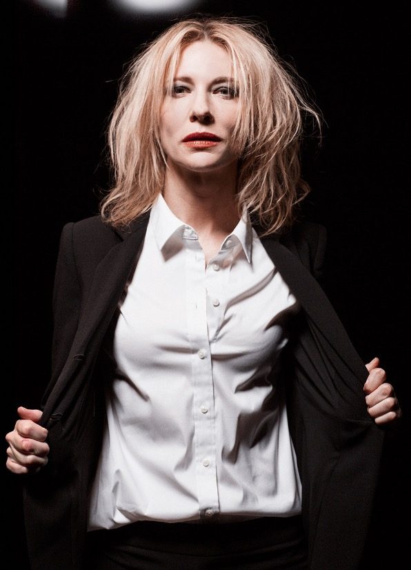 Cate Blanchett wearing a black blazer Cate Blanchett wearing a black blazer