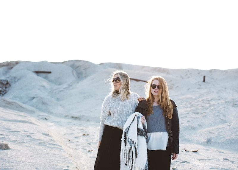 2 women on the beach