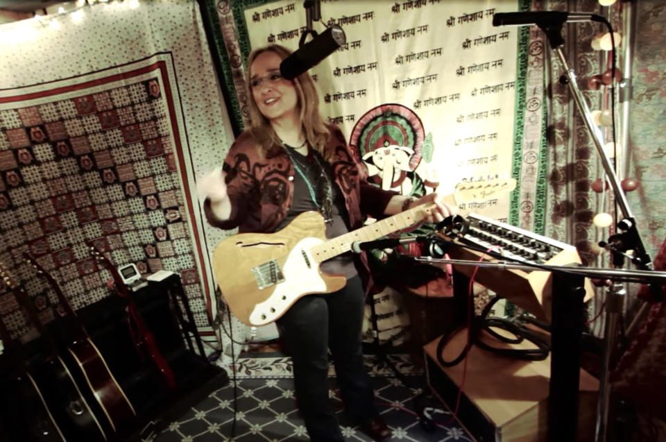 Melissa Etheridge in her studio Melissa Etheridge in her studio