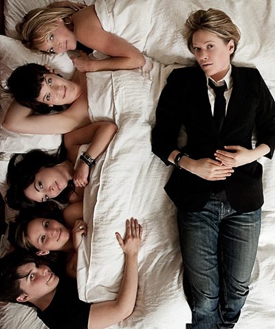 The cast of Girl/Girl Scene The cast of Girl/Girl Scene