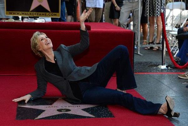 Jane Lynch on red carpet Jane Lynch on red carpet