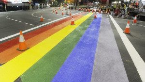 Rainbow crossings on Oxford Street Rainbow crossings on Oxford Street