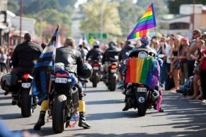 Dykes on Bikes on the Chill Out Festival Parade Dykes on Bikes on the Chill Out Festival Parade
