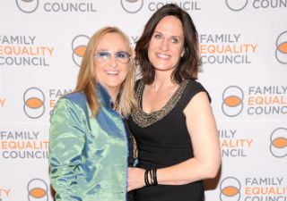 lesbian music superstar Melissa Etheridge, who married her ladylove, Linda Wallem Melissa Etheridge Weds