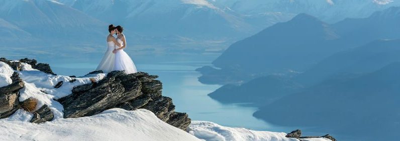 Lesbian Brides on Mountain Top Lesbian Brides on Mountain Top