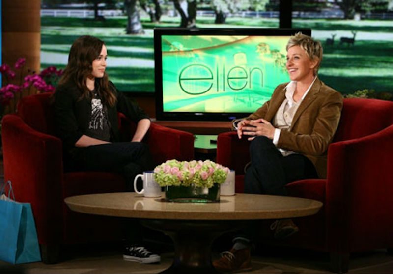 Ellen Page And Ellen DeGeneres Ellen Page And Ellen DeGeneres