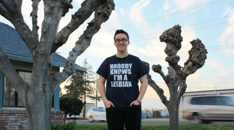 The school said her "Nobody knows I'm a lesbian" shirt was "promoting sex." Queer American Student Settles Free Speech Lawsuit Over Dress Code